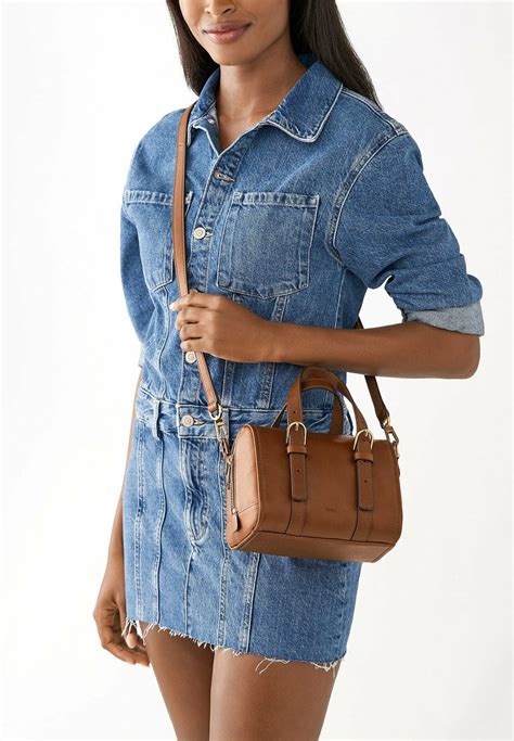 fossil handtasche braun